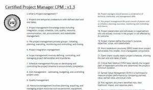 Certified Project Manager ILSSI Body of Knowledge BOK