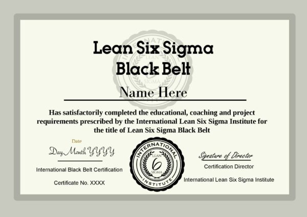 cheap online lean six sigma black belt certification