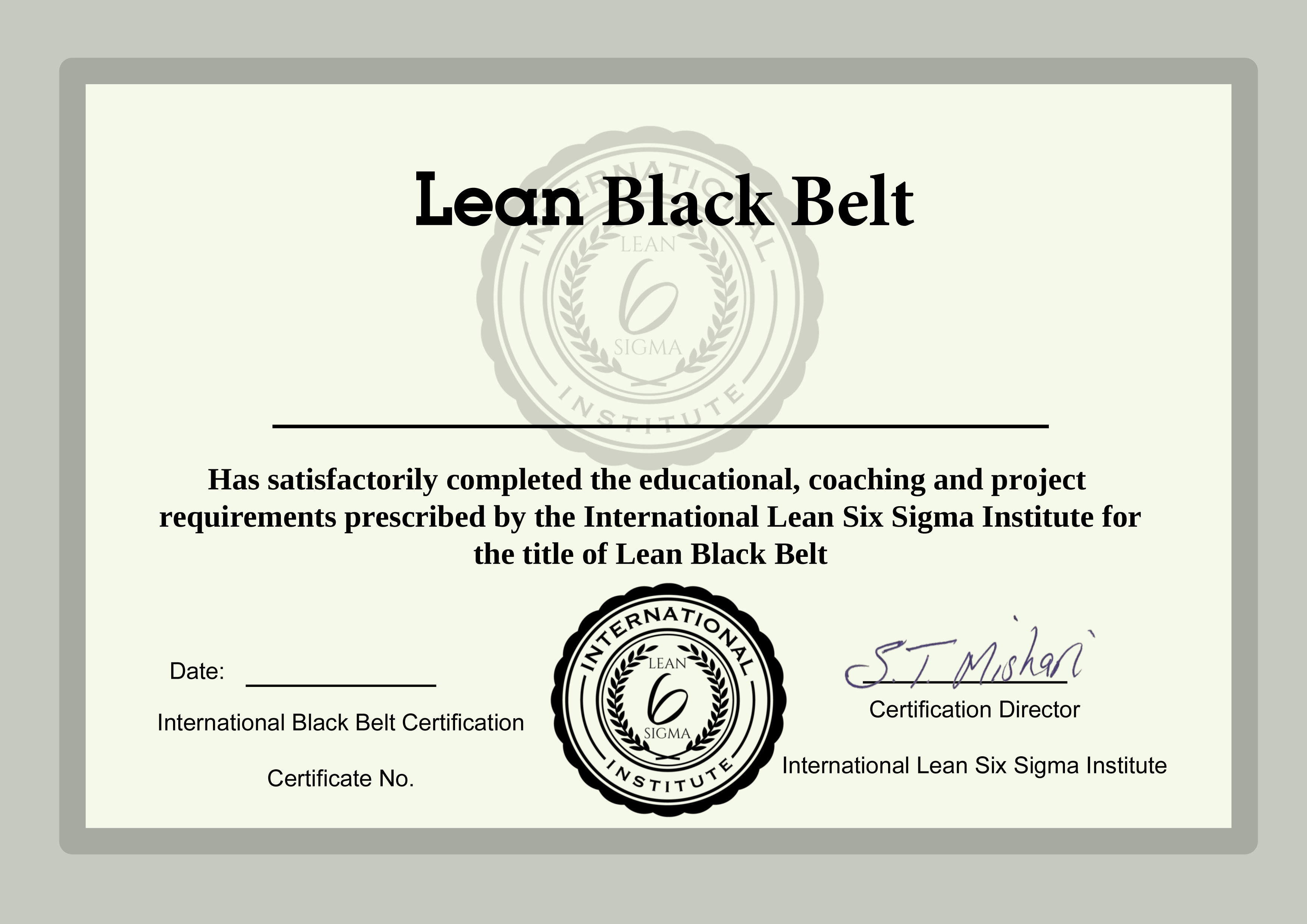 Lean Black Belt Dutch | International Lean Six Sigma Institute