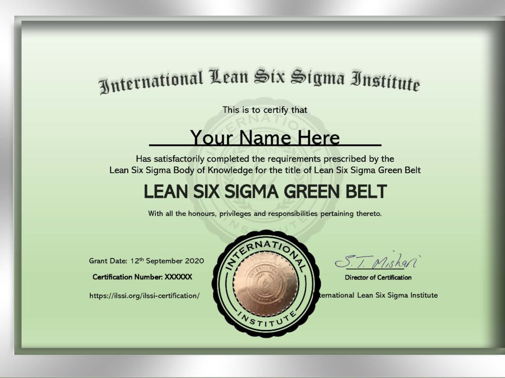 Lean Six Sigma Green Belt Certification Online | Green Belt Exam ...