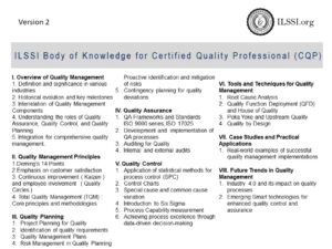 ILSSI BOK for CPQ Certified Quality Professional