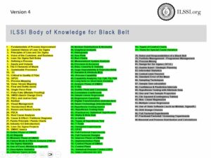 ILSS Black Belt Body of Knowledge v4