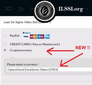 Payment with OPEX token for ILSSI Products and Services