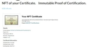 nft certification