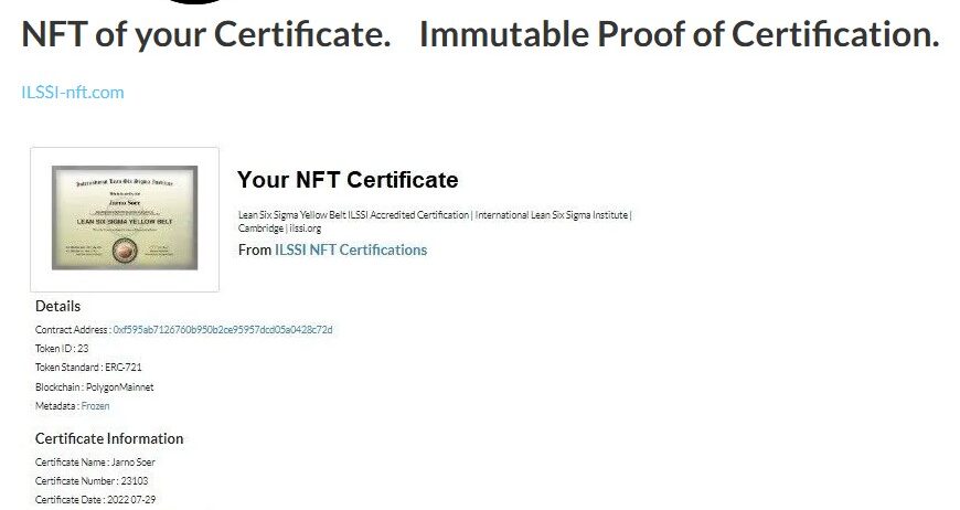 How to Verify Your Lean Six Sigma Certification with ILSSI’s Verification Tool