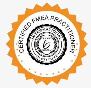 Certified FMEA Practitioner ILSSI Accredited Badge