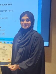 Tabassum Khan Lean Six Sigma Black Belt ILSSI Registered UAE