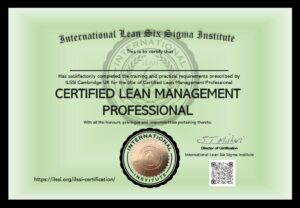 ILSSI Certified Lean Management Professional Certification ILSSI Accredited