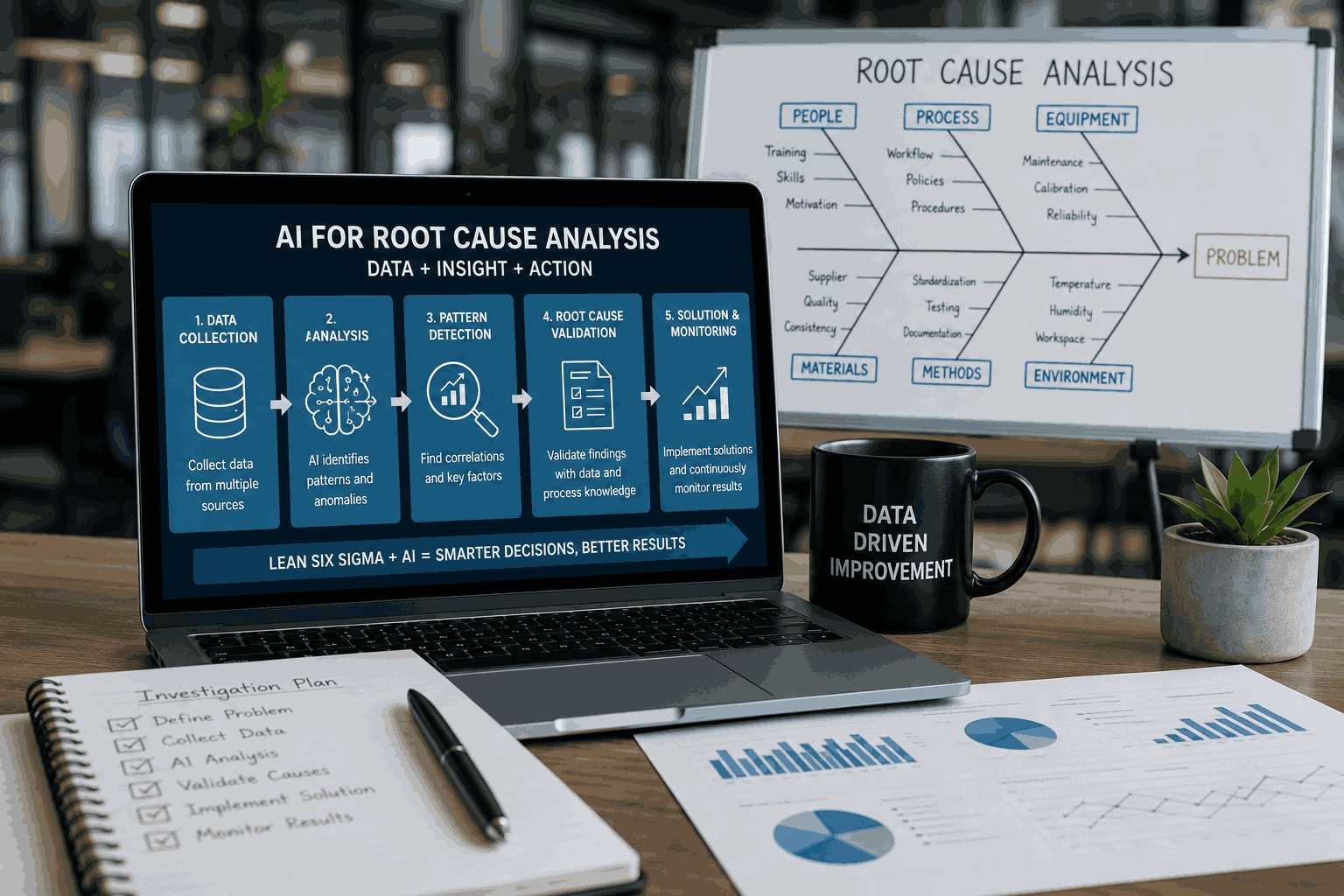 AI for Root Cause Analysis: A Lean Six Sigma Guide